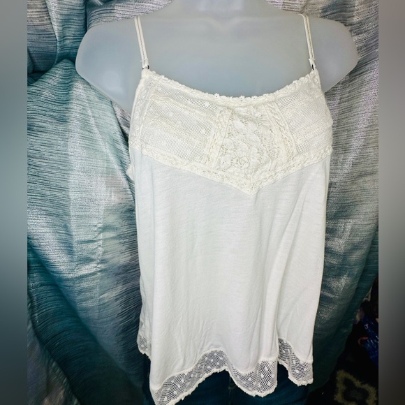 American Eagle Outfitters Bohemian Flowy Camisole Tank Top Shirt ~ Small - Picture 9 of 9